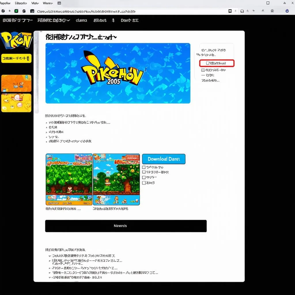 Pikachu 2005 tải game