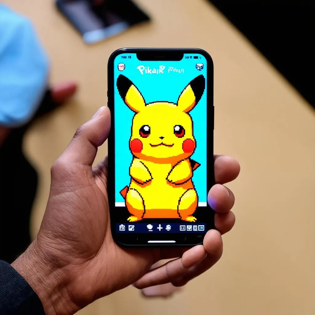 Pikachu Cổ Điển Trên Điện Thoại