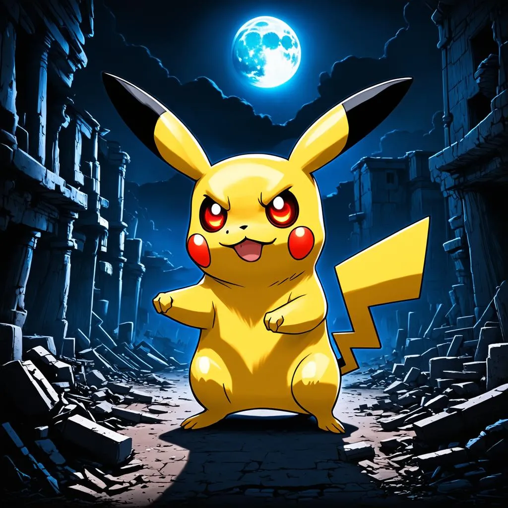 Pikachu Zombie Trong Thành Phố Hoang Tàn