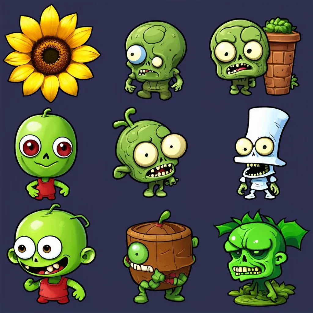 Các nhân vật trong Plants vs Zombies