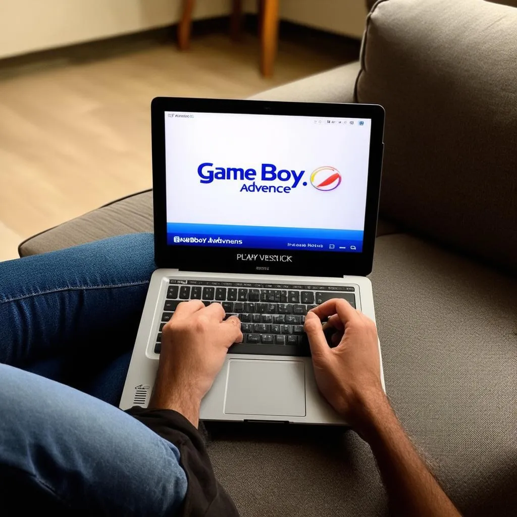 playing gba games on a laptop