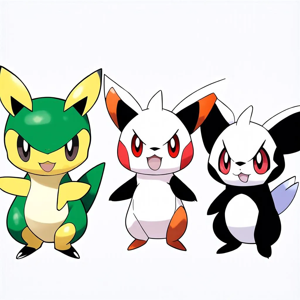 Pokemon Black and White starters