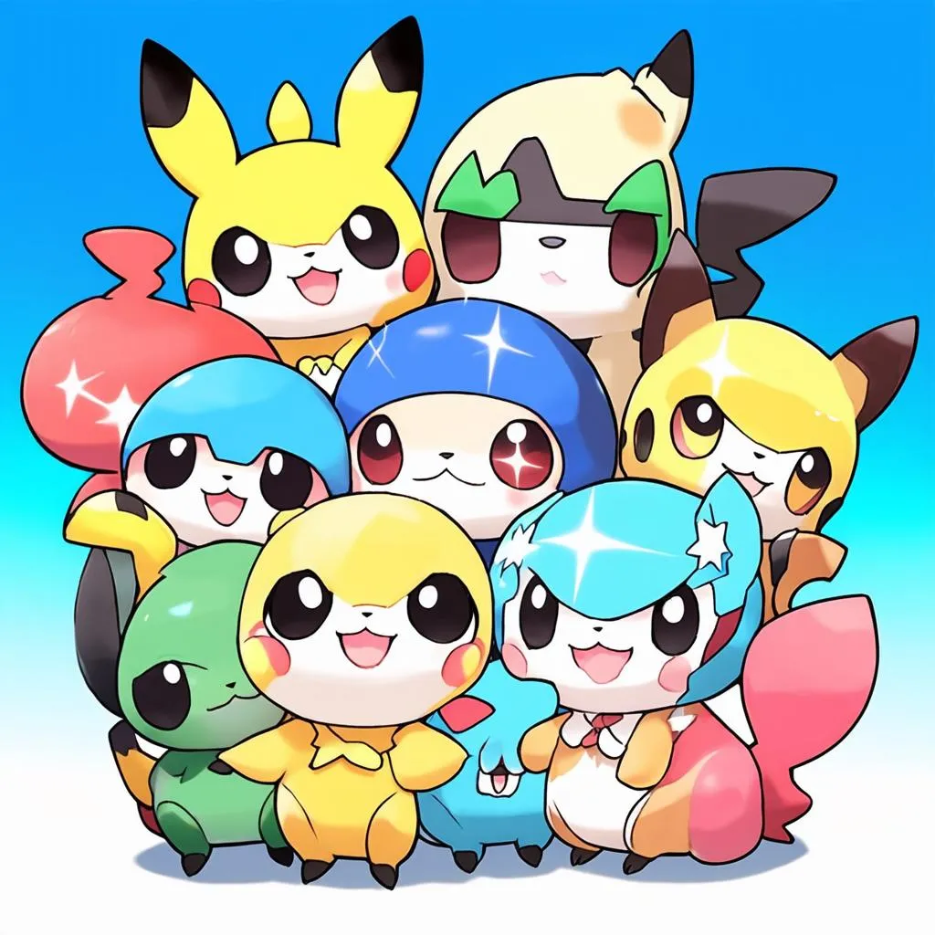 Pokemon chibi đáng yêu