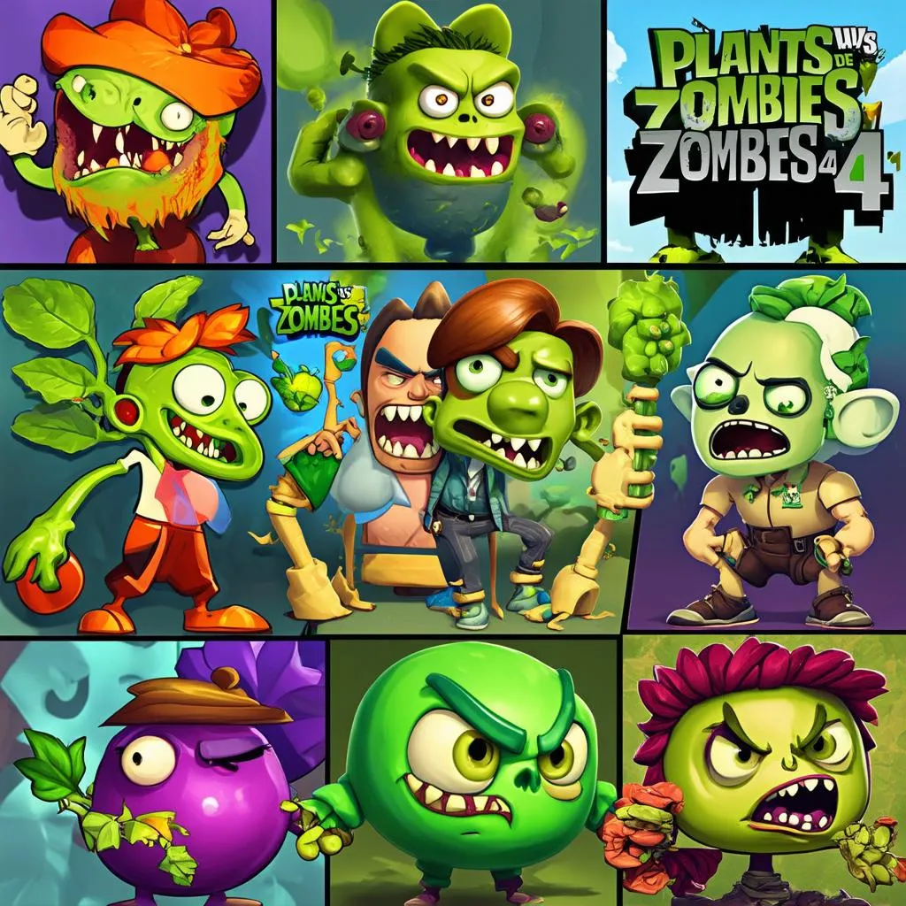 Plants vs. Zombies 4 characters