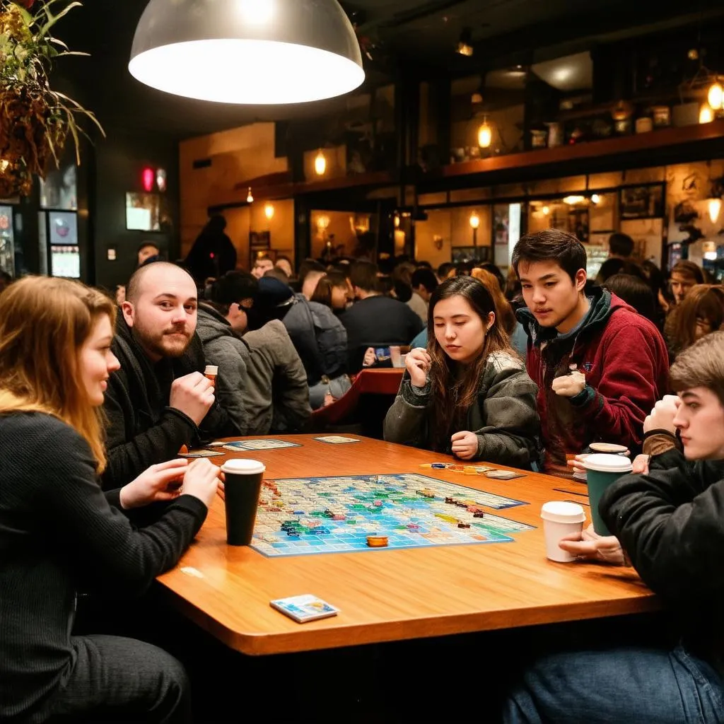 Quán board game coffee đông khách