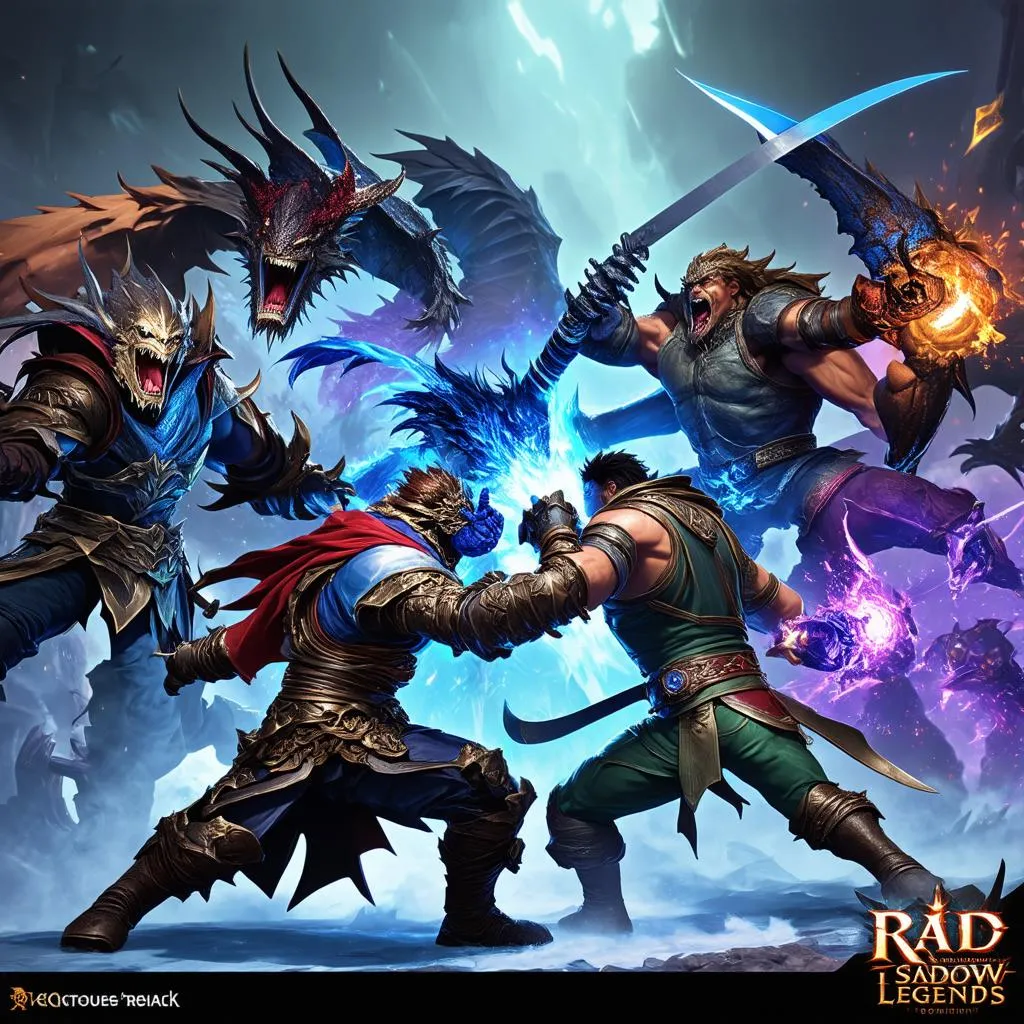 Trận chiến trong game Raid Shadow Legends