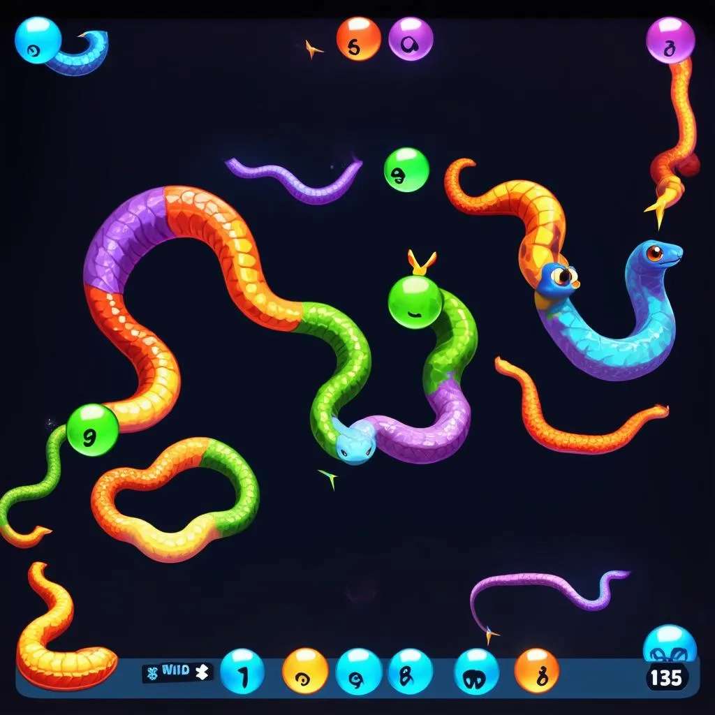 Rắn săn mồi trong Slither.io