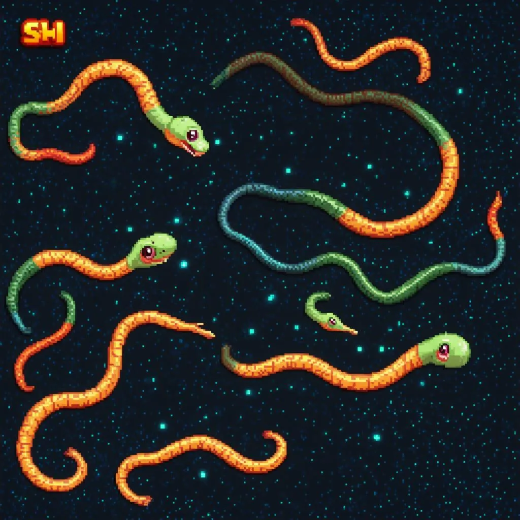 Rắn trong game Slither.io