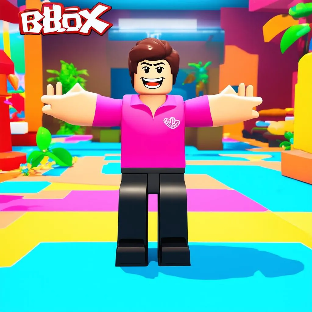 Nhân vật roblox vui vẻ