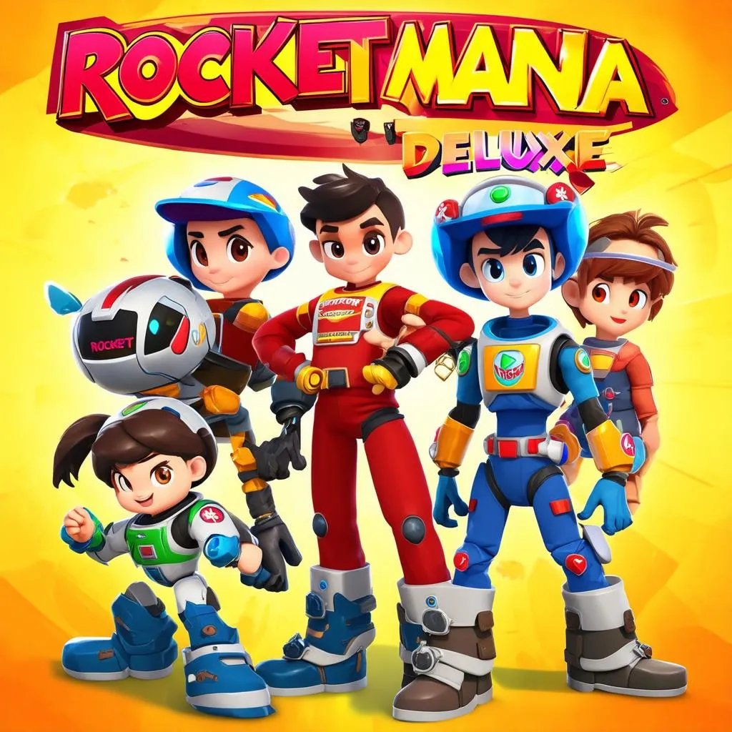 Rocket Mania Deluxe Characters