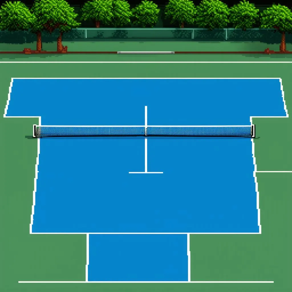 Sân Đấu Tennis Trong Trò Chơi