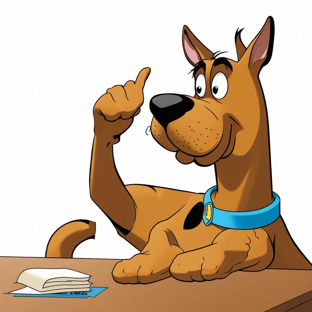 Scooby-Doo đang suy nghĩ