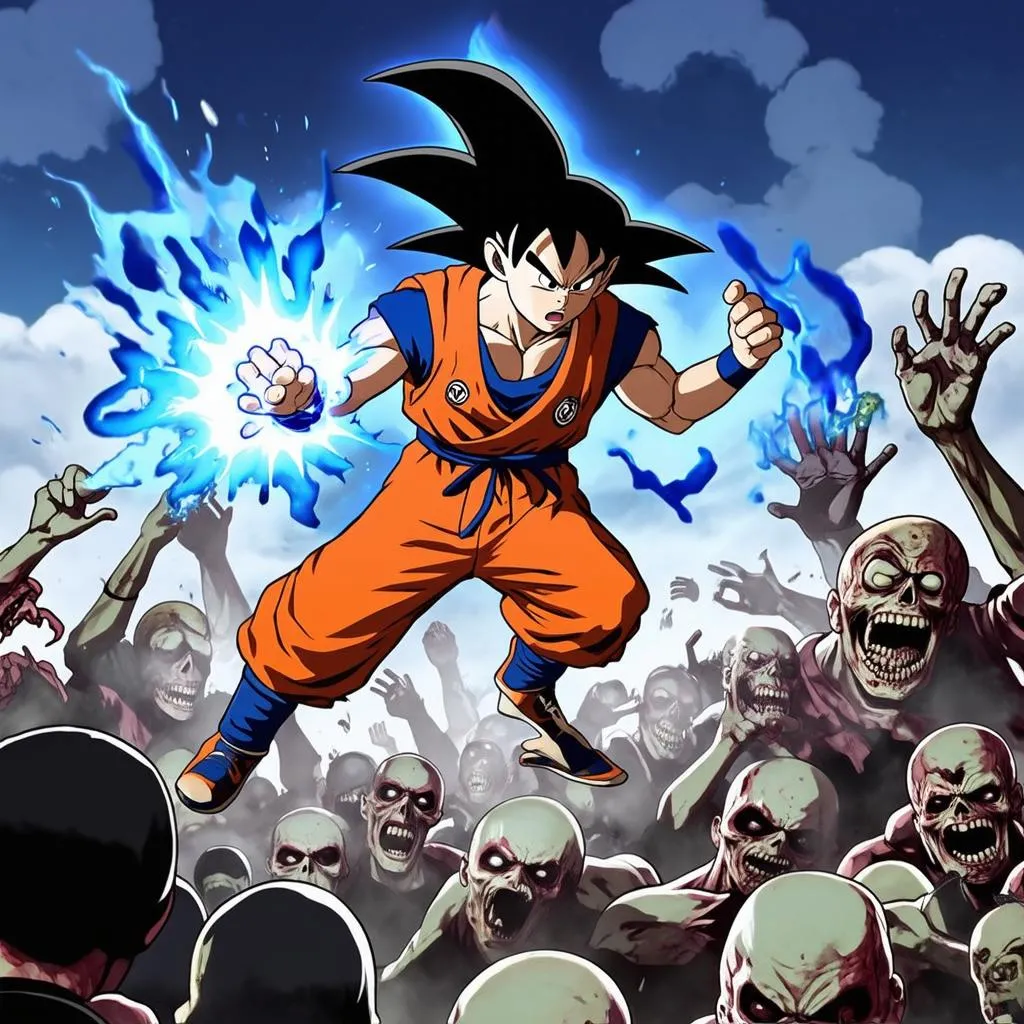 Songoku Chiến Đấu Zombie