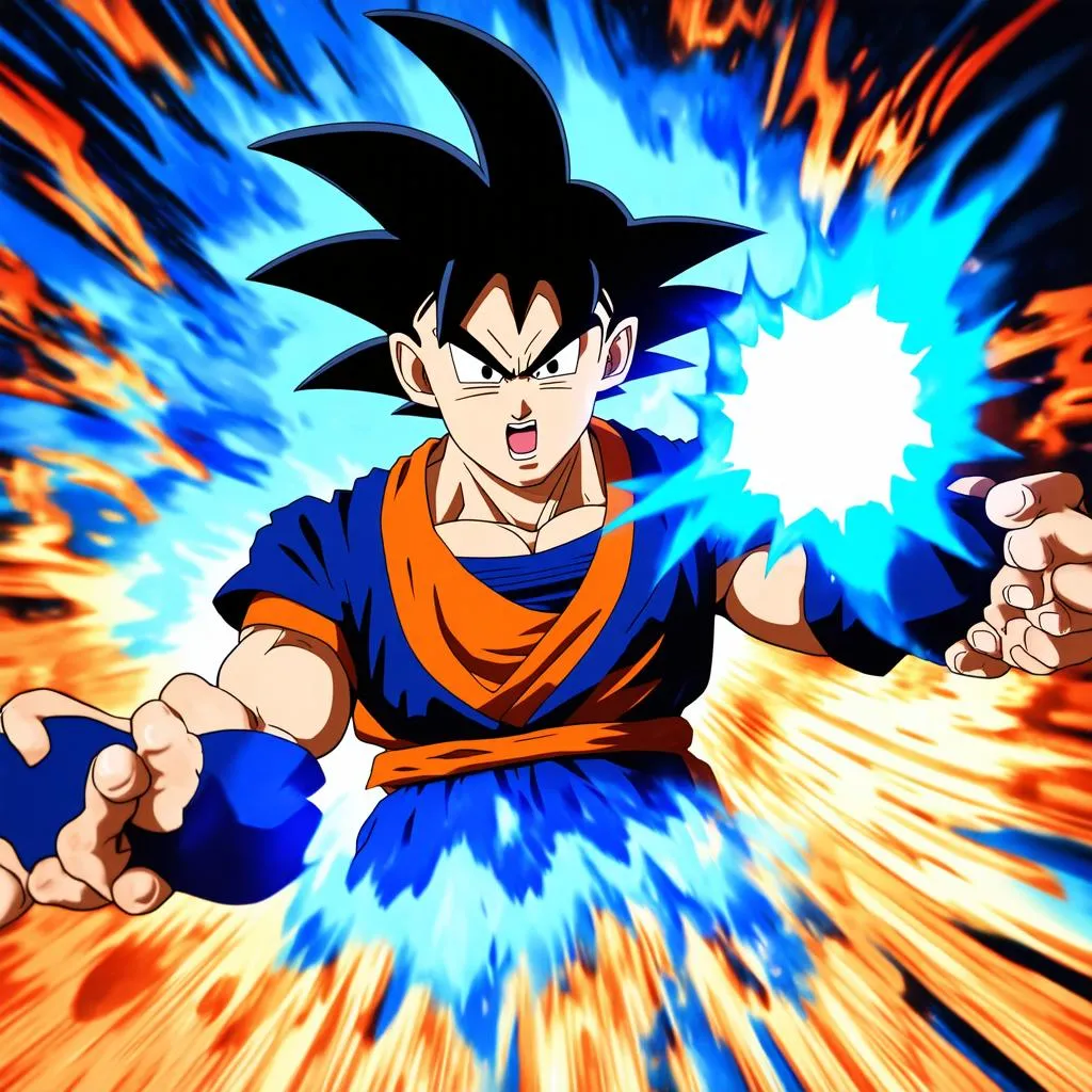 Goku tung chưởng Kamehameha