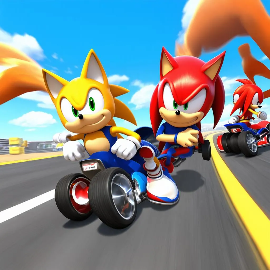 Các nhân vật trong game Sonic Riders