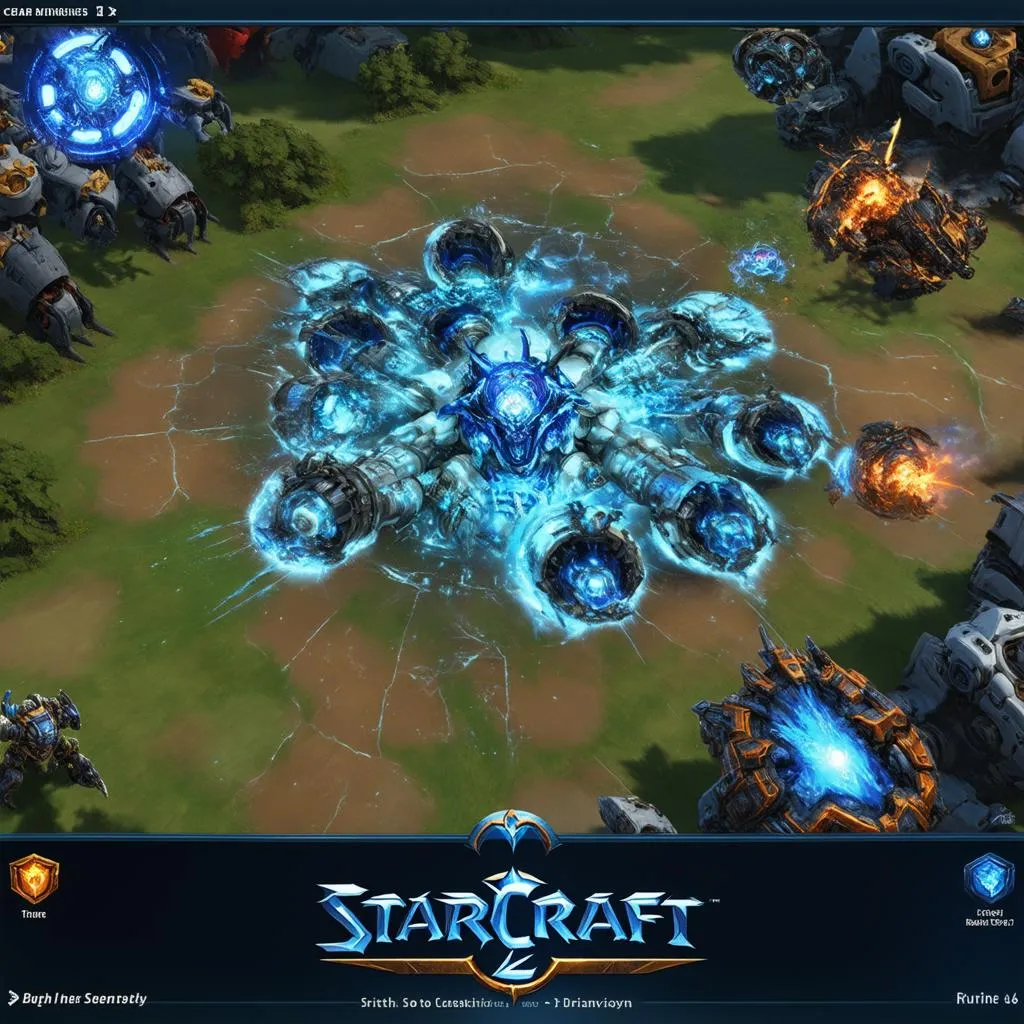 Màn hình chơi StarCraft 2