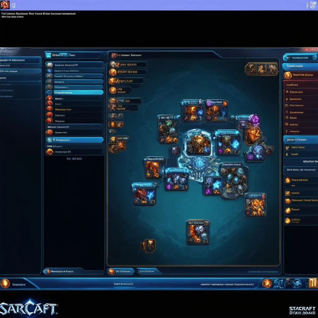 giao diện StarCraft II