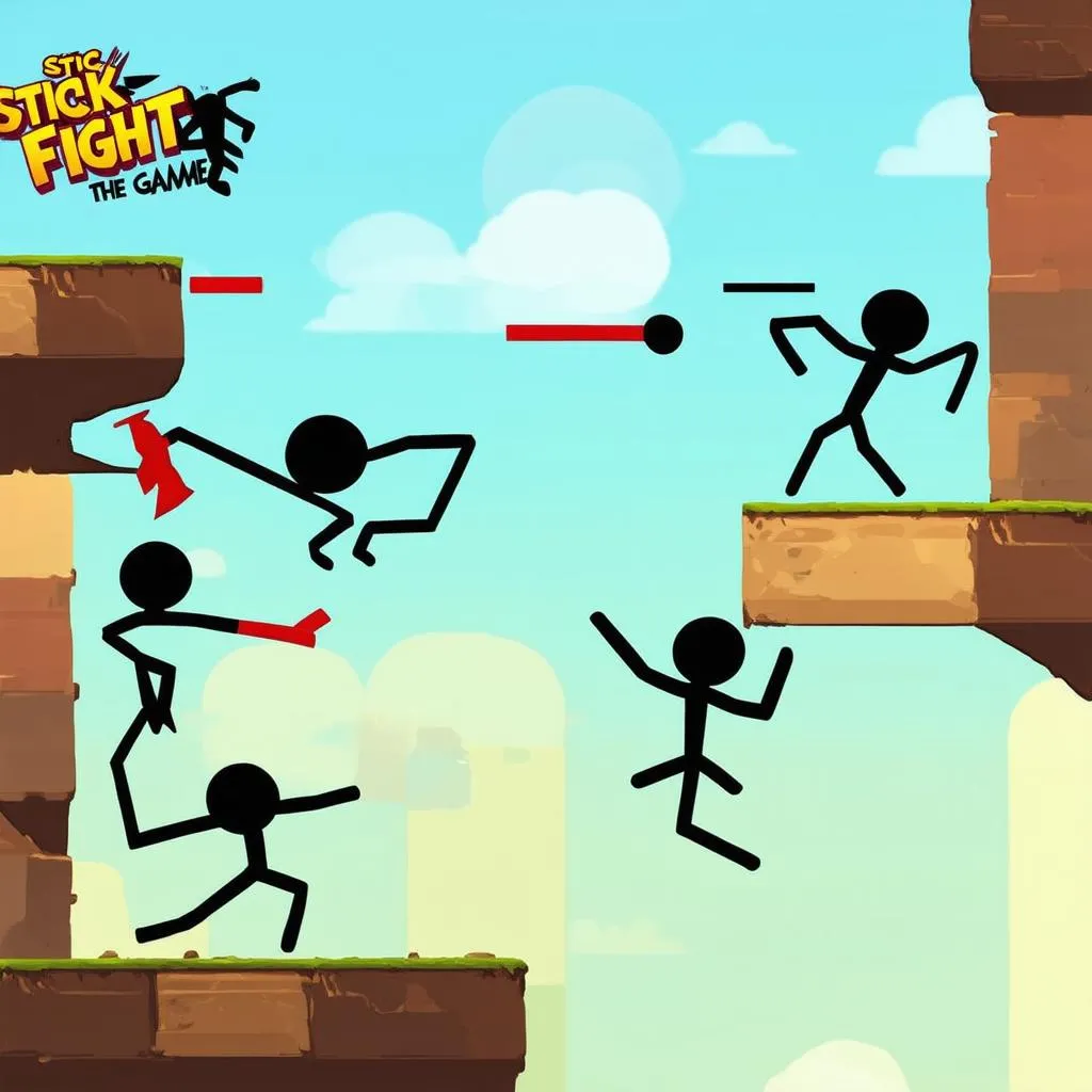 Gameplay của Stick Fight: The Game