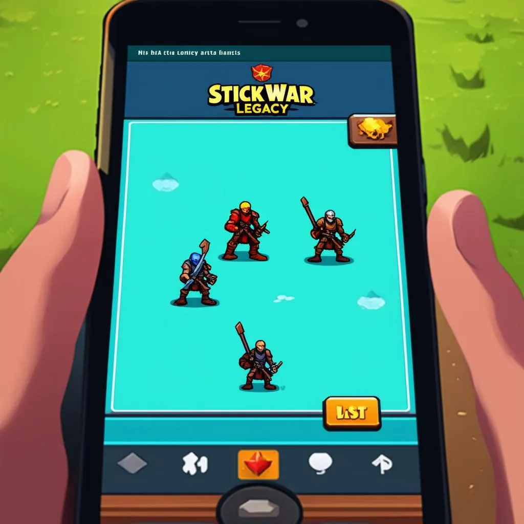 game stick war legacy trên điện thoại