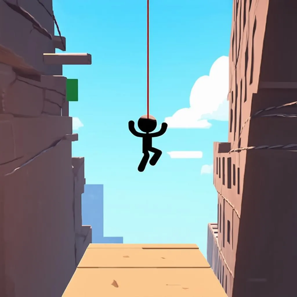 Gameplay Stickman Rope Hero