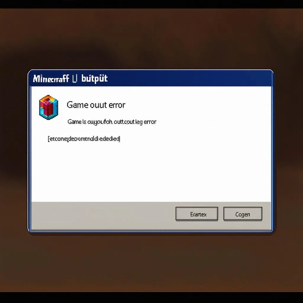 Lỗi Game Output Minecraft