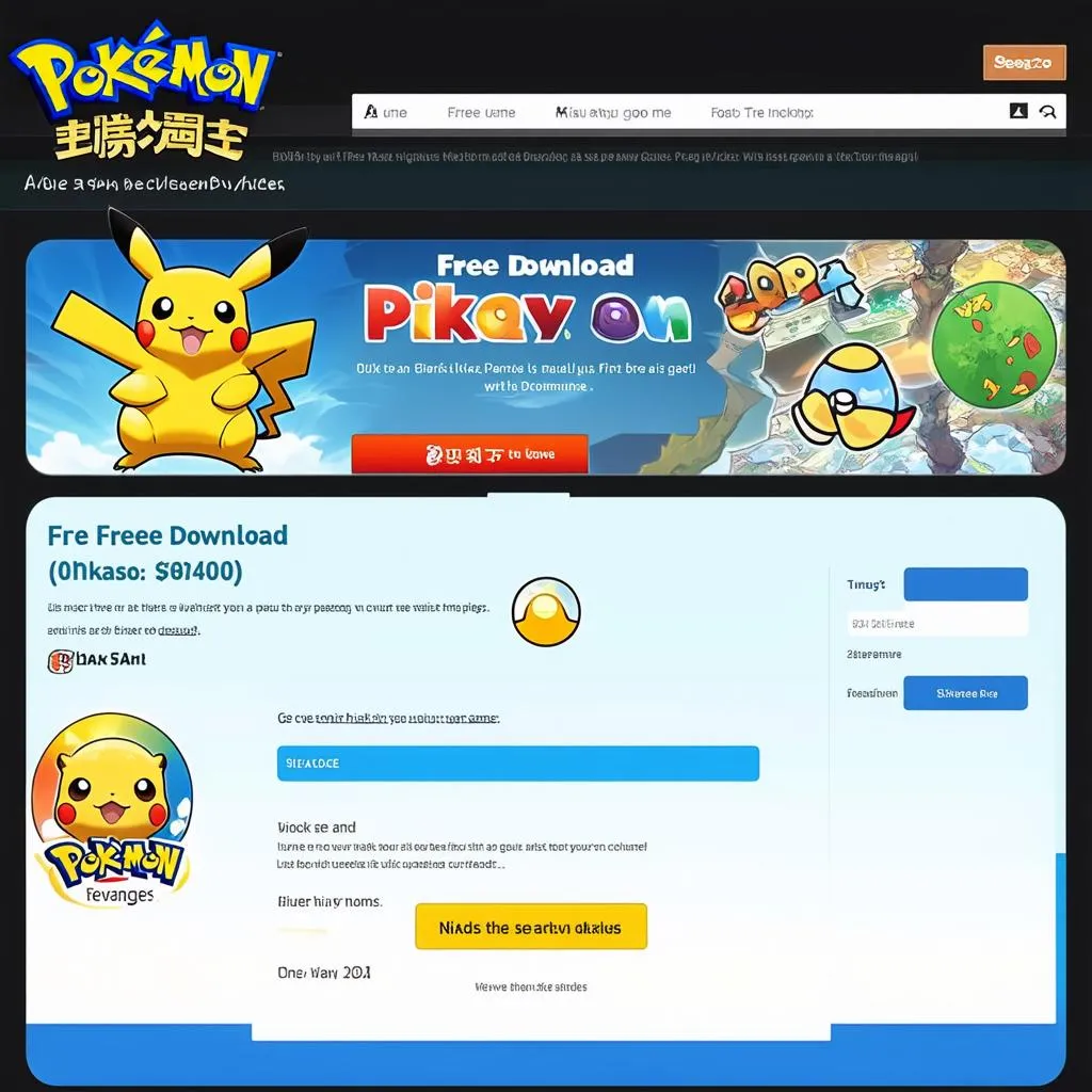 Tải Game Pikachu Miễn Phí