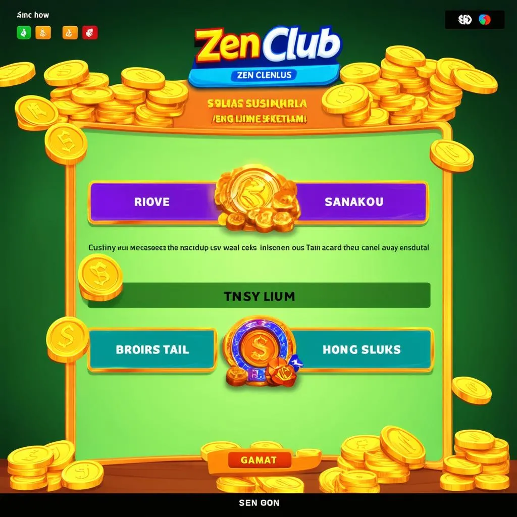 Zen Club Game Interface