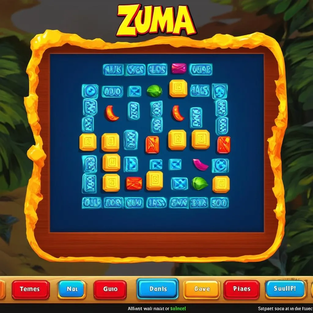 Tải game Zuma giao diện