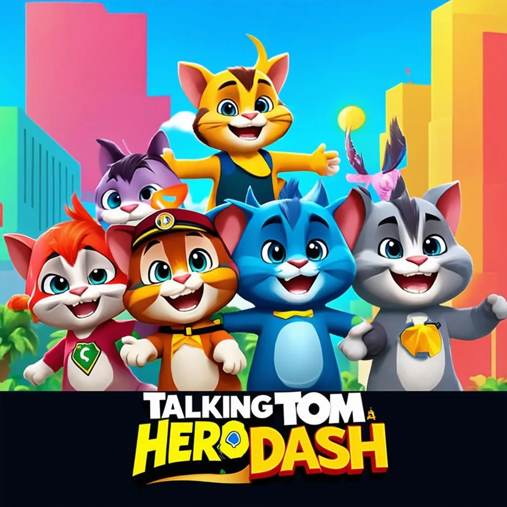 Talking Tom Hero Dash Characters