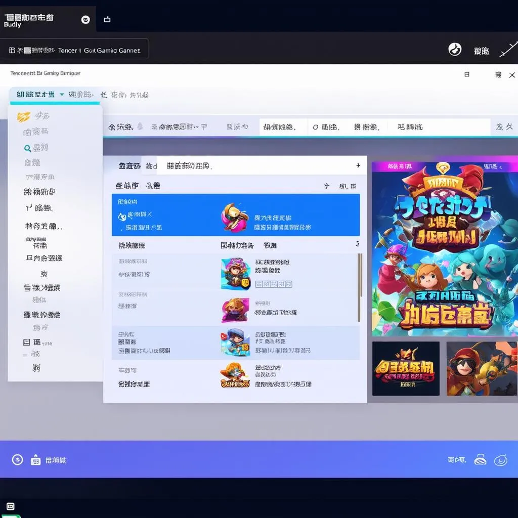 Giao diện Tencent Gaming Buddy