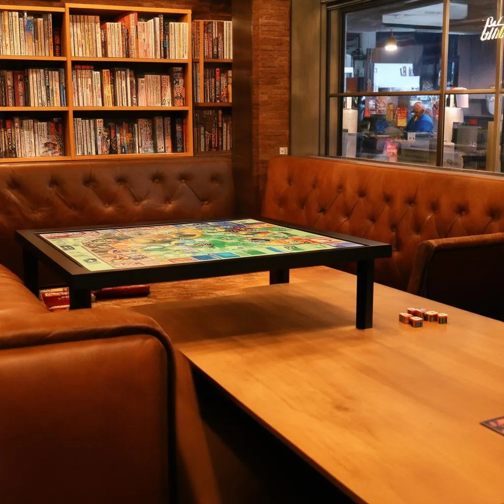 Không gian ấm cúng của quán cafe board game