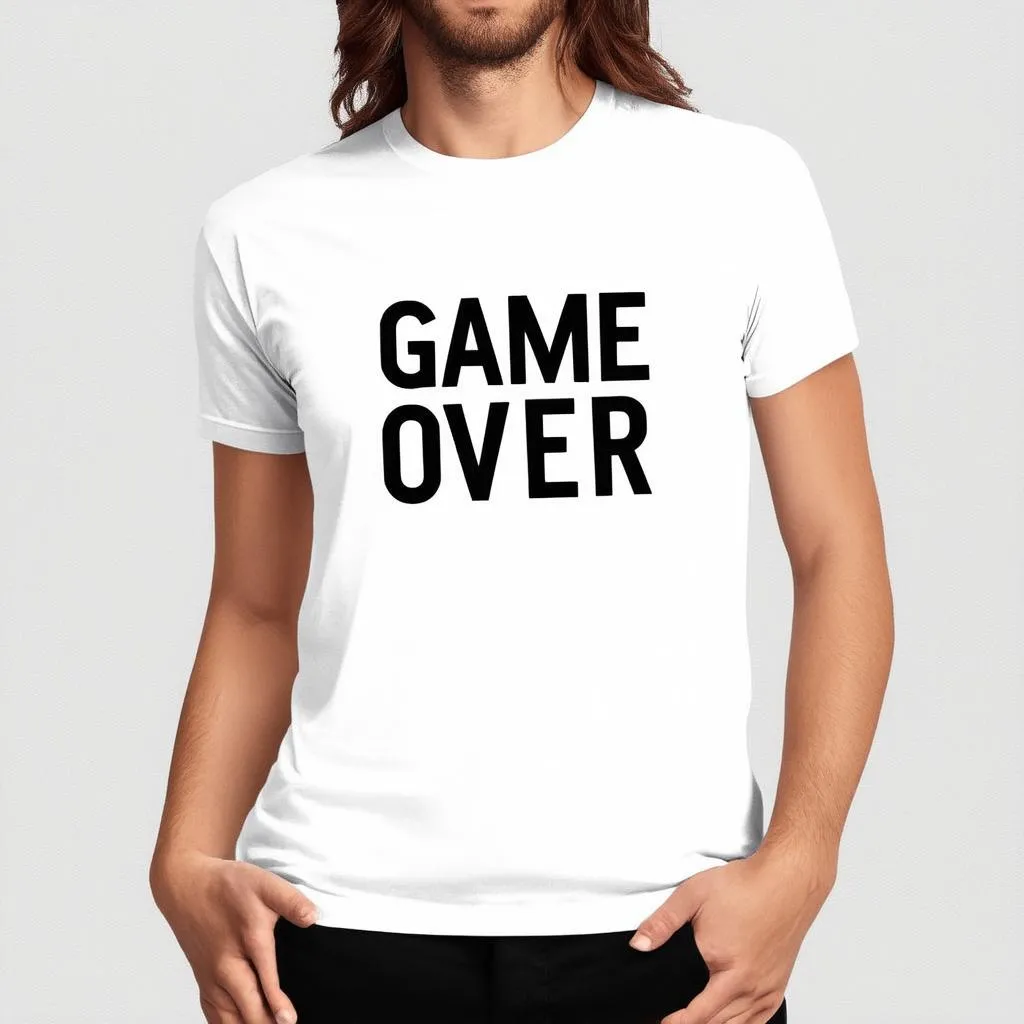 Thiết kế áo thun Game Over