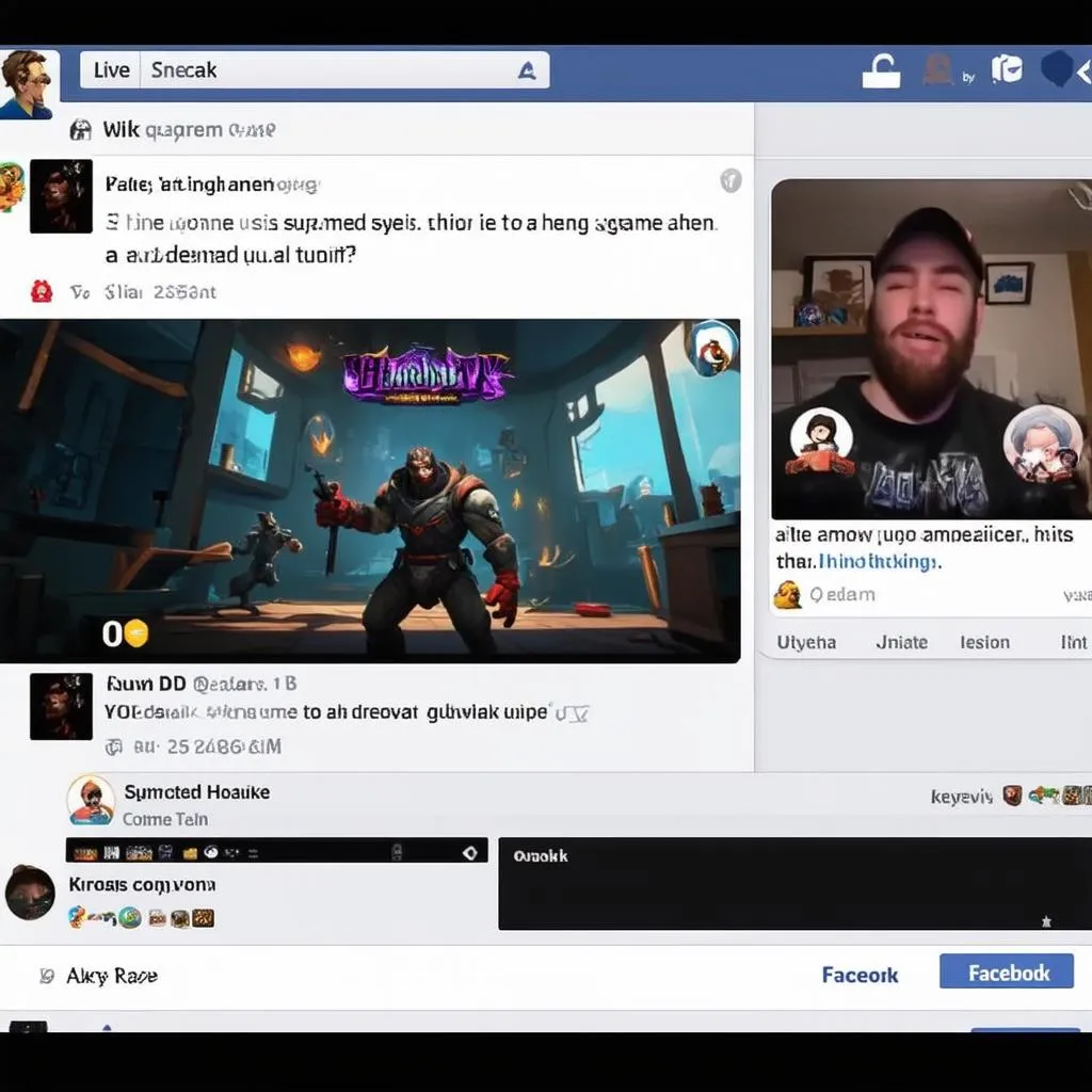 Trực tiếp game live trên Facebook