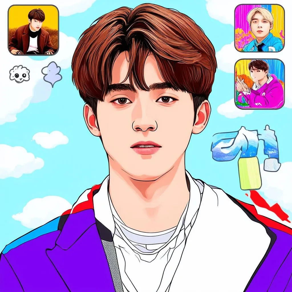 Ứng dụng game tô màu BTS trên điện thoại