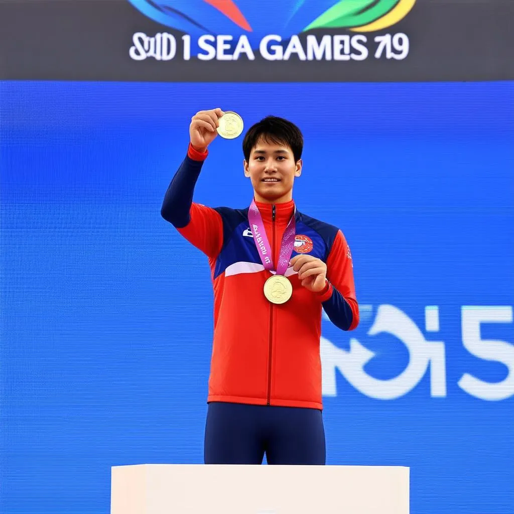 Vận động viên Sea Games nhận huy chương vàng