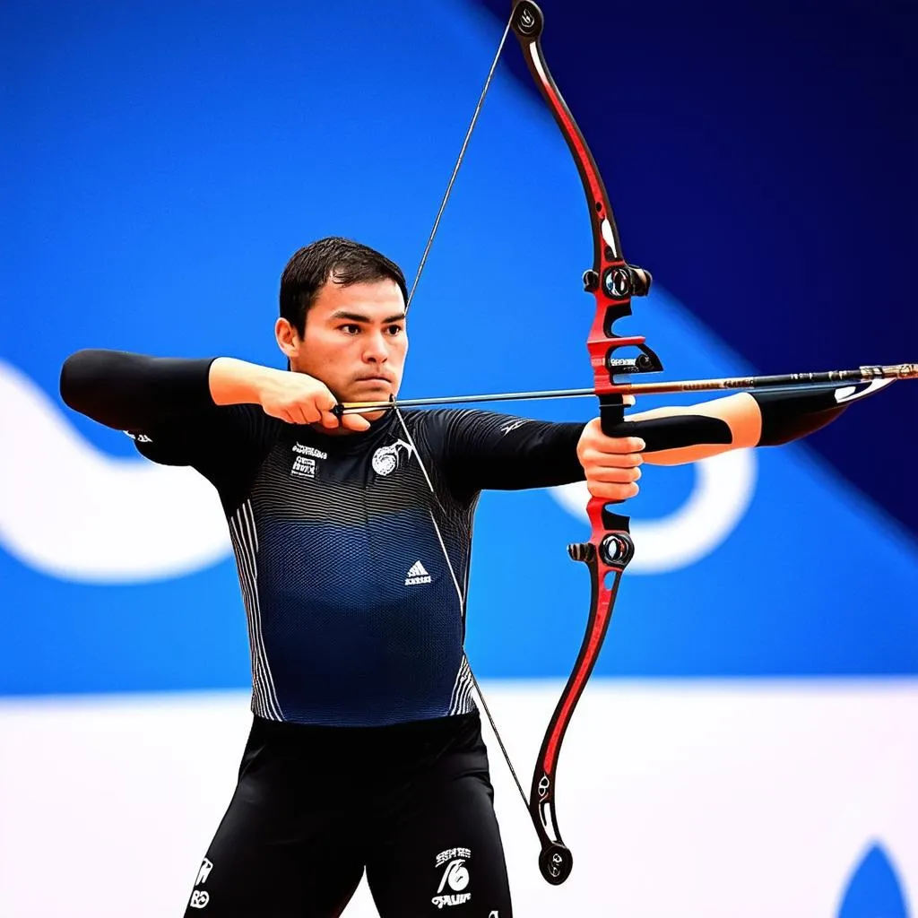 vận động viên bắn cung, Paralympic, tập trung, quyết tâm, mục tiêu