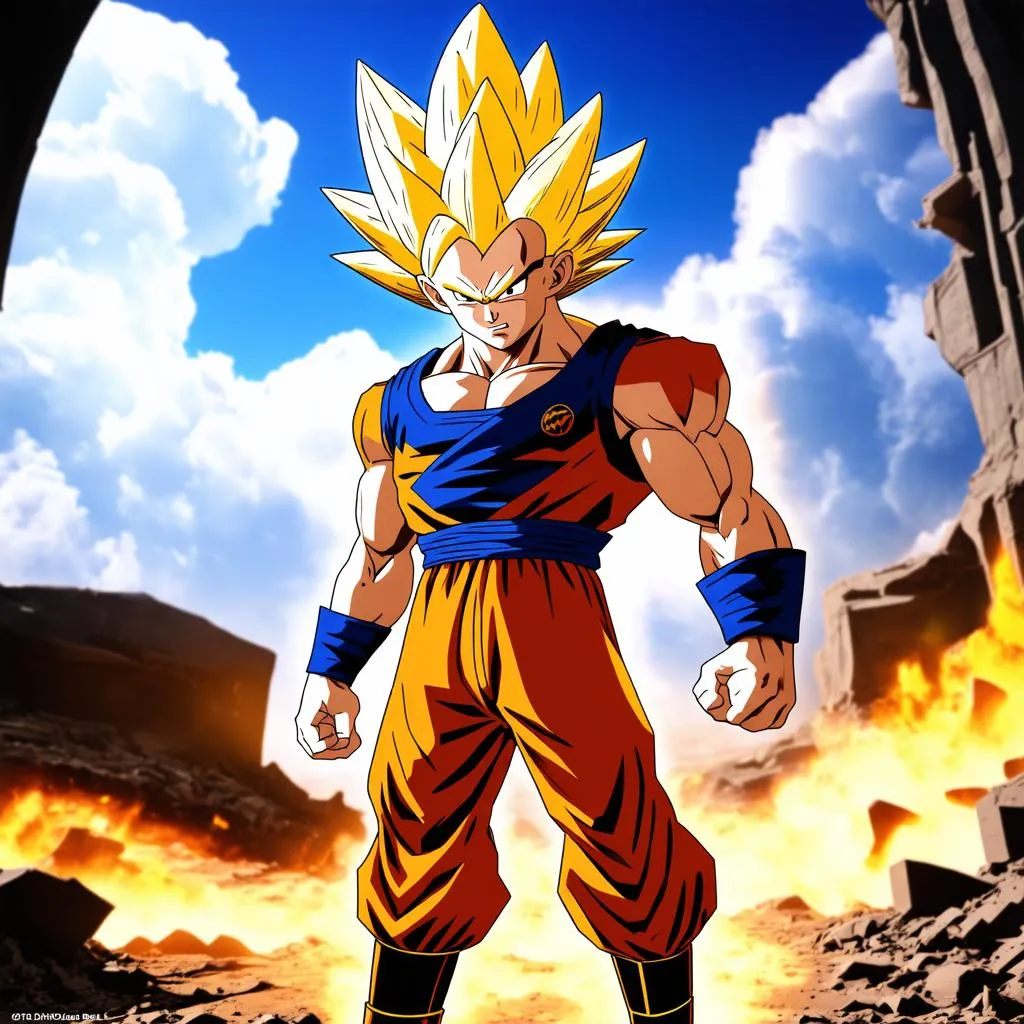 Vegeta Super Saiyan trong 7 viên ngọc rồng