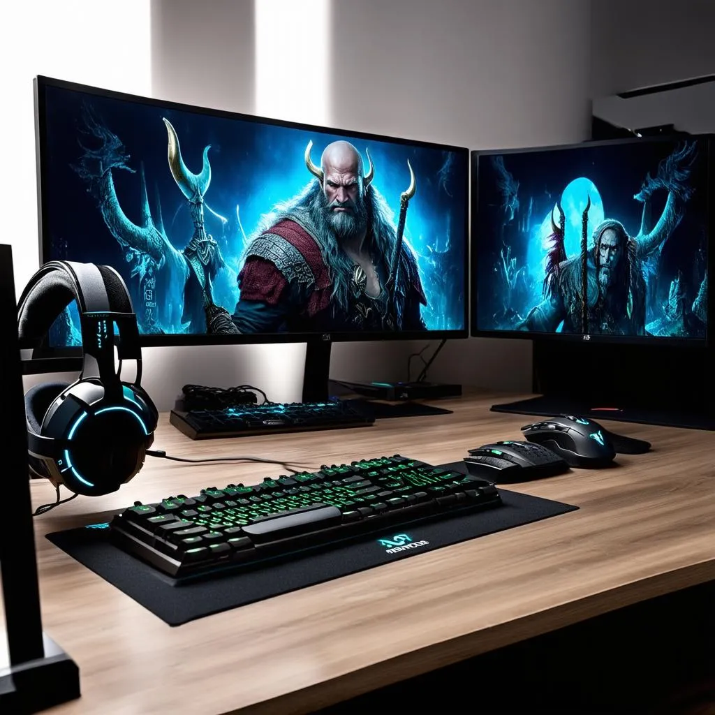 gaming setup viking