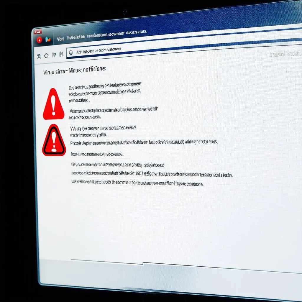 Computer Virus Warning