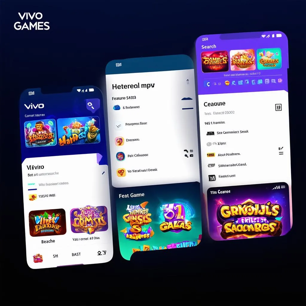 Giao diện ứng dụng Vivo Games App