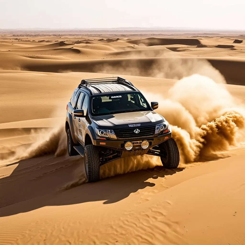 Offroad racing in the desert