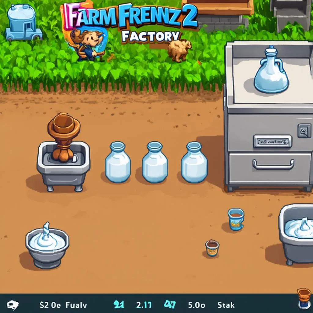 xây dựng nhà máy trong farm frenzy 2