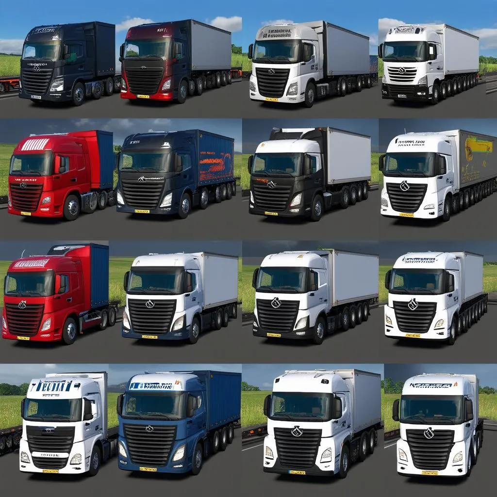 Các dòng xe tải trong Euro Truck Simulator 2