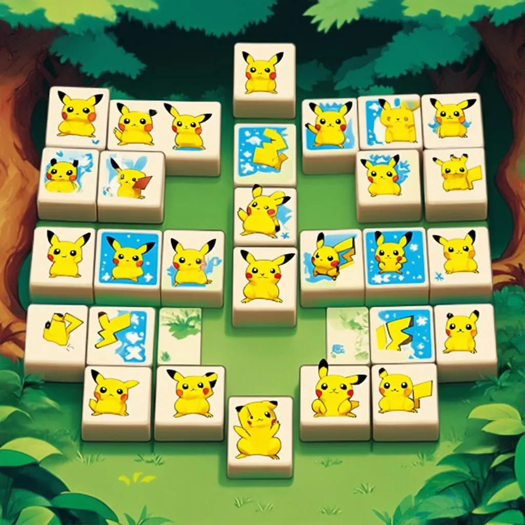 Pikachu Tiles Game