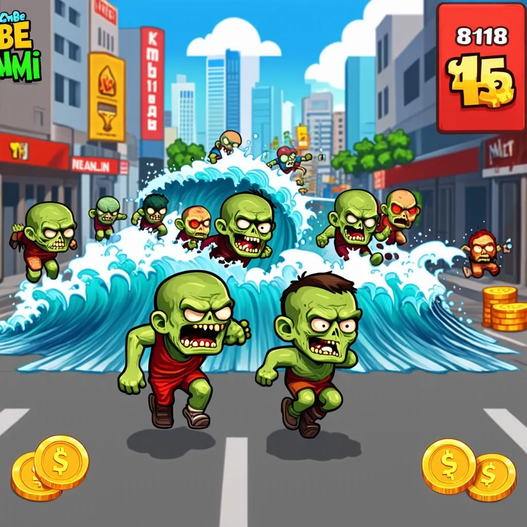 Zombie Tsunami Gameplay