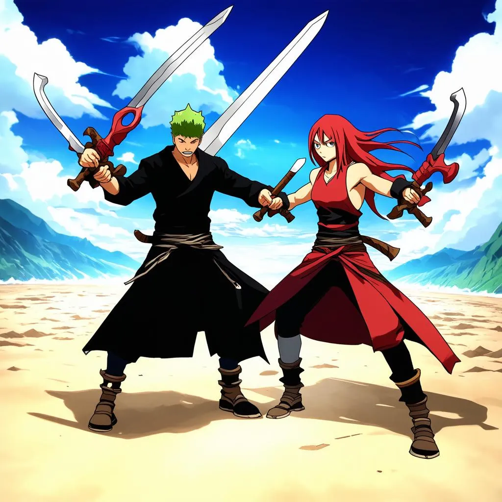 Zoro và Erza