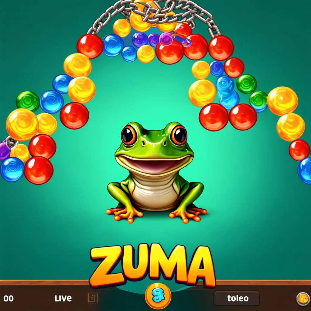 Giao diện game Zuma Deluxe