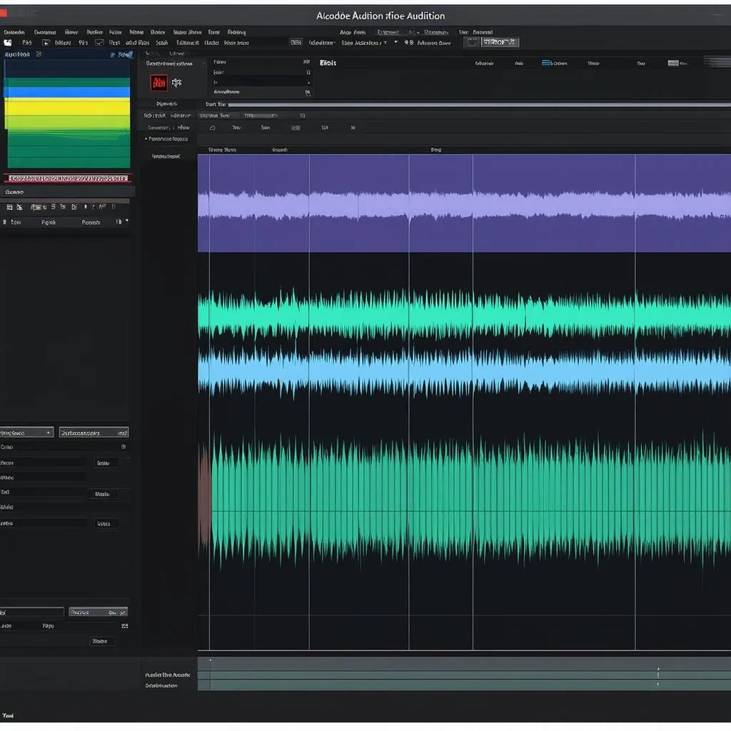 Giao diện Adobe Audition