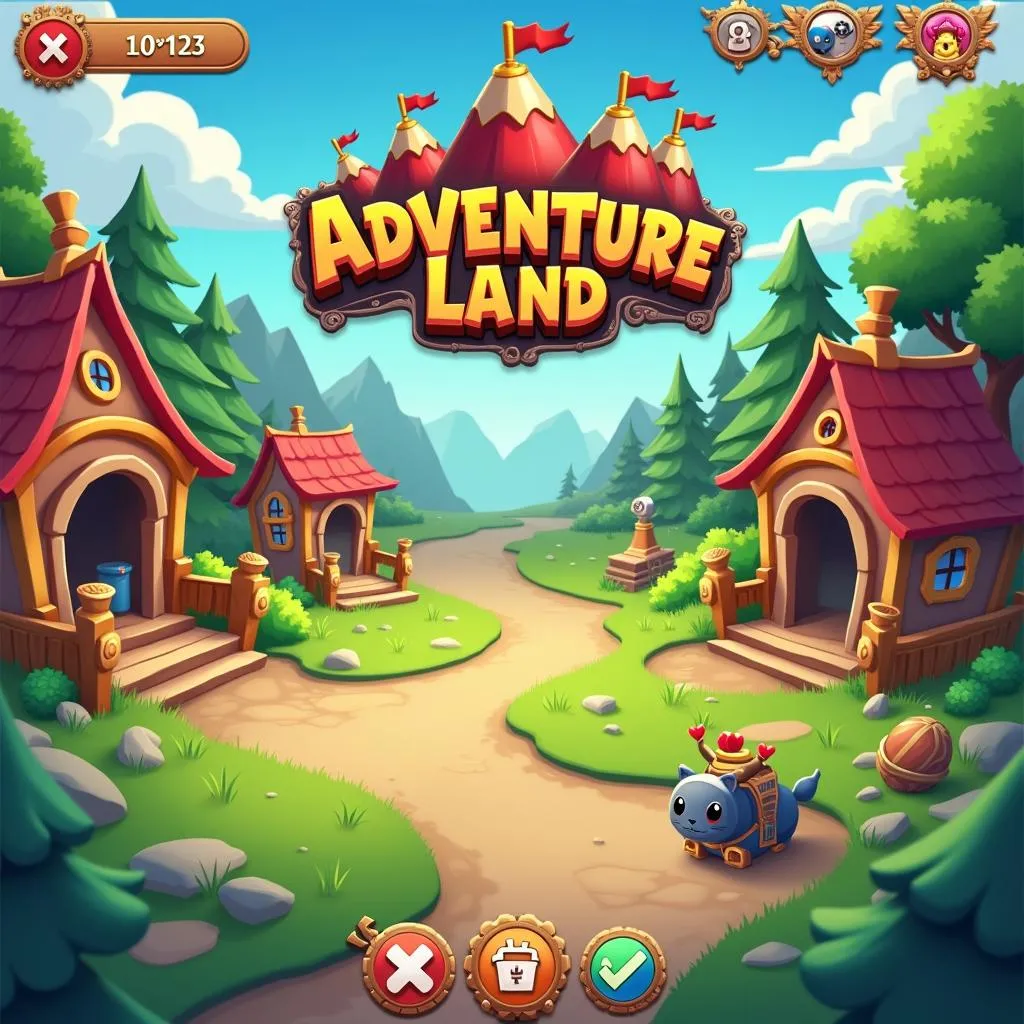 Giao diện game Adventureland Idle Game