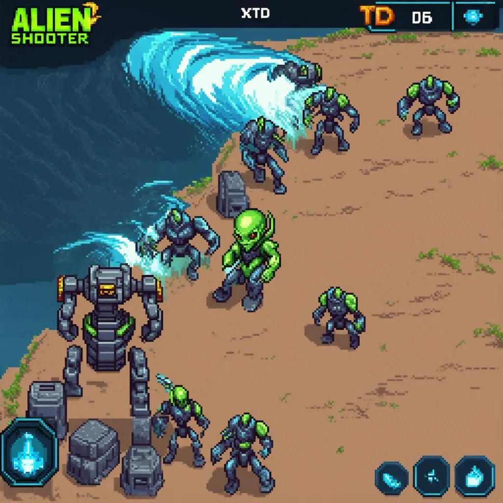 Alien Shooter TD Gameplay